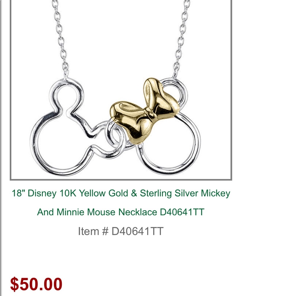 Disney interlocking necklace